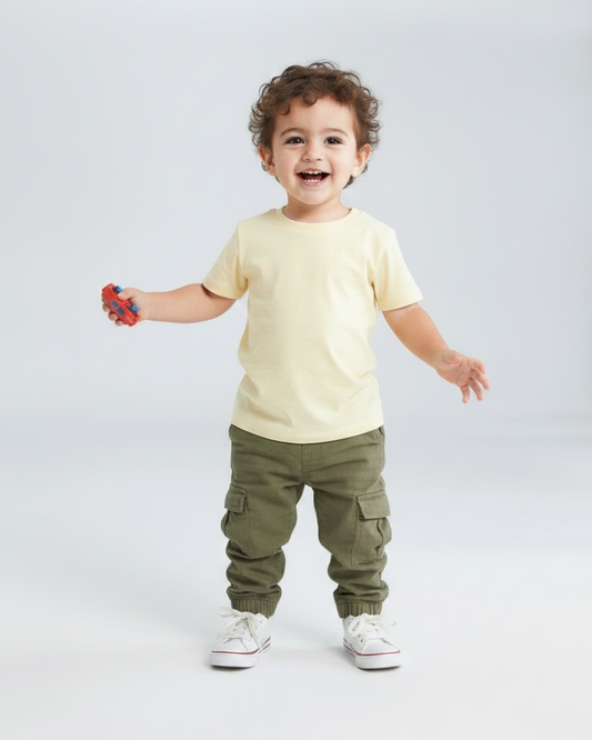 Olive Green Cargo Jeans