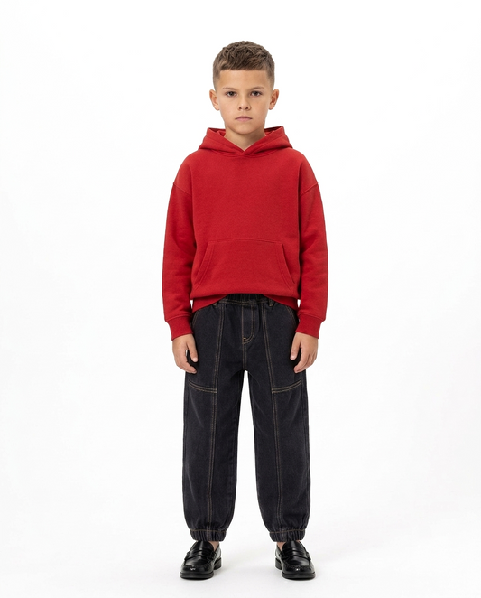 Black Jogger Pant with Panel