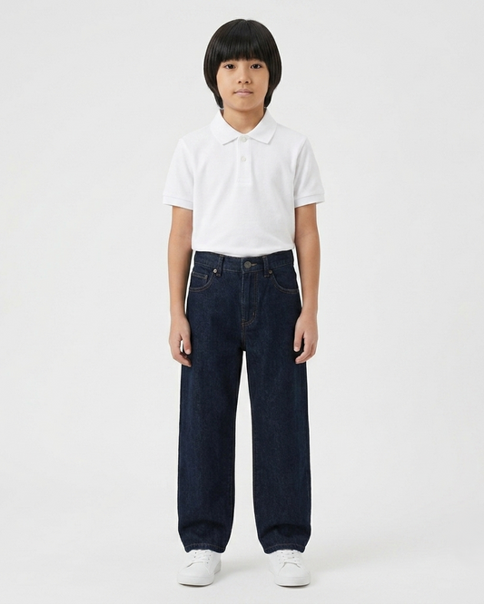 Boys Indigo Loose Fit Jeans
