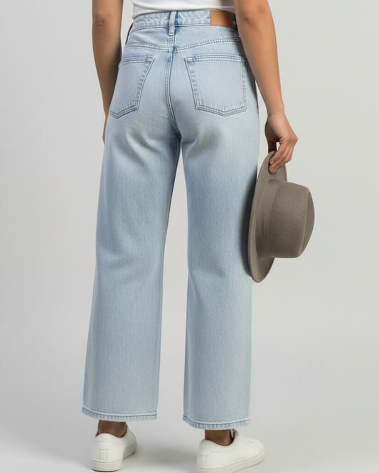 Light Wash Wide Leg Jeans