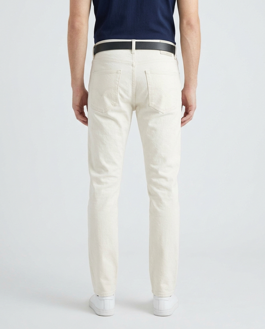 Men's Off-White Dyed Jeans