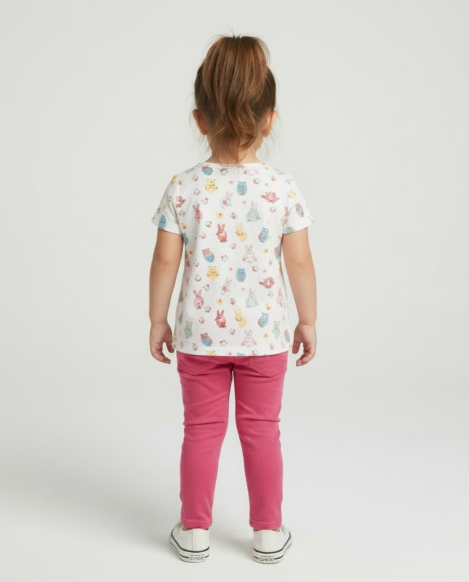 Fuchsia Skinny Jeans for Baby Girls