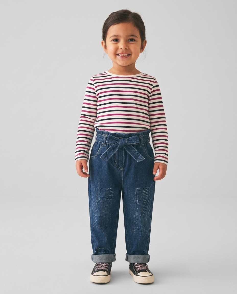 Bow Belt Jeans