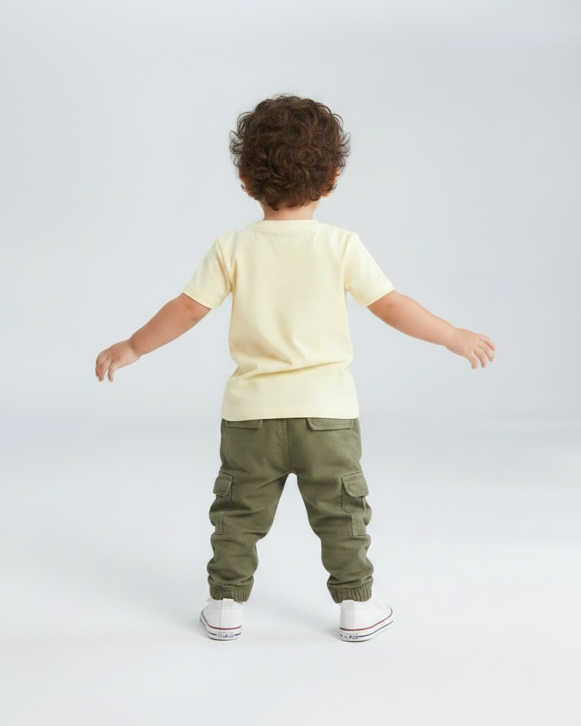 Olive Green Cargo Jeans