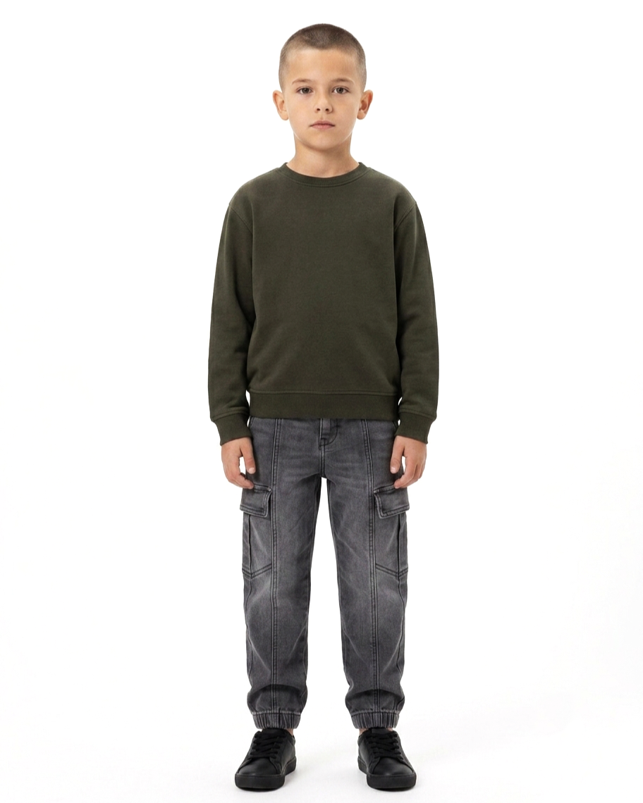 Grey Cargo Jeans