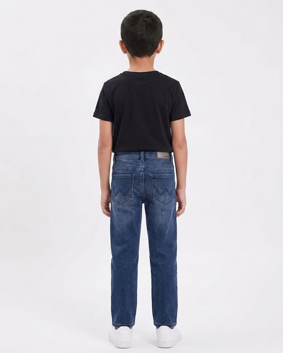 Boys Medium Washed Straight Fit Jeans