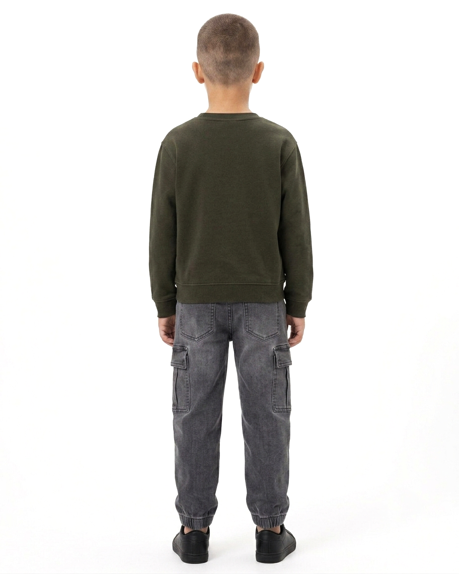 Grey Cargo Jeans