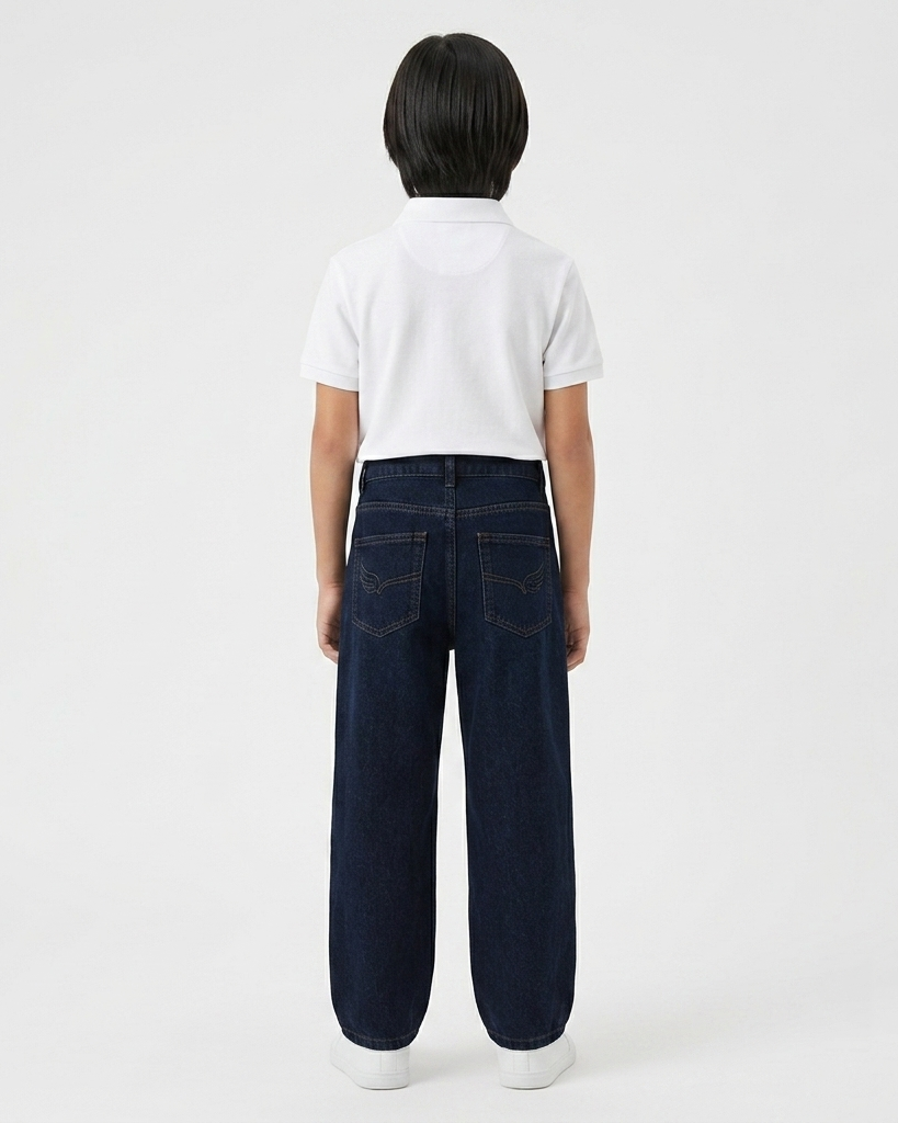 Boys Indigo Loose Fit Jeans