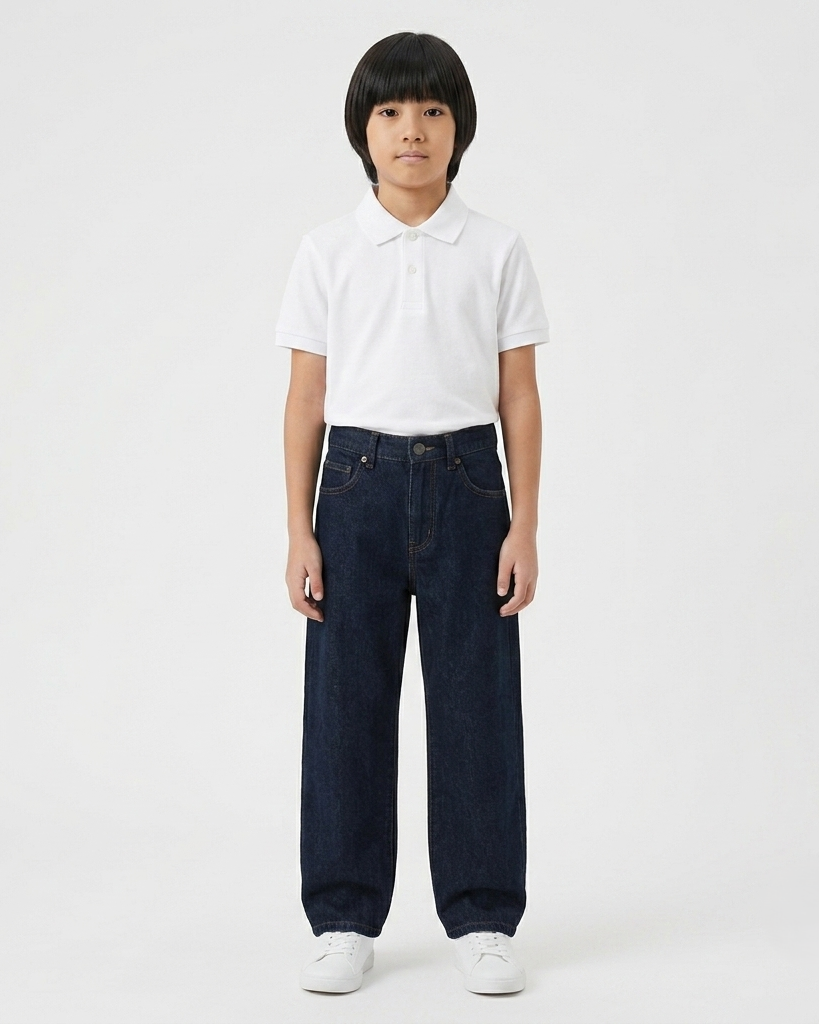 Boys Indigo Loose Fit Jeans