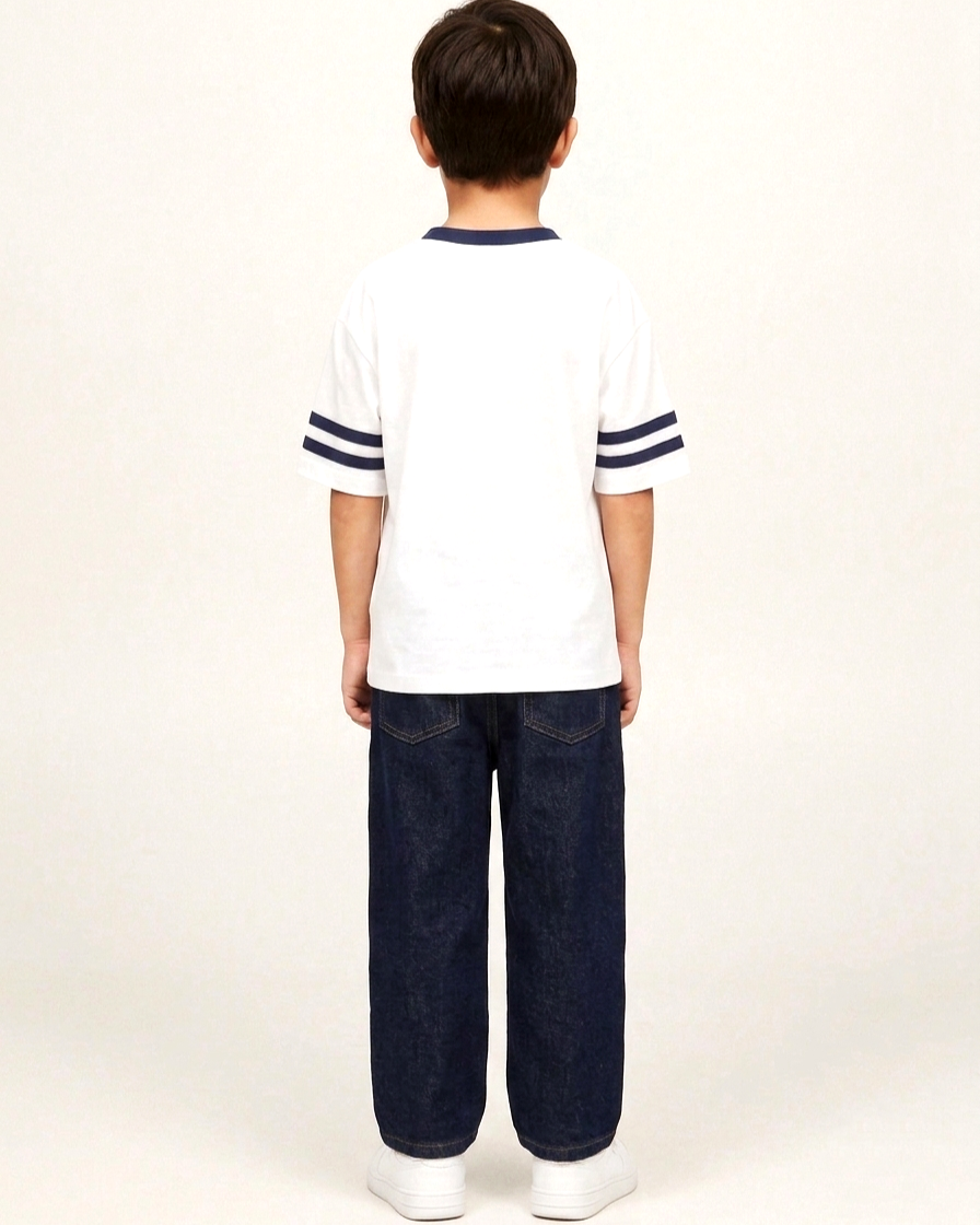 Dark Blue Jeans - Rinse Wash