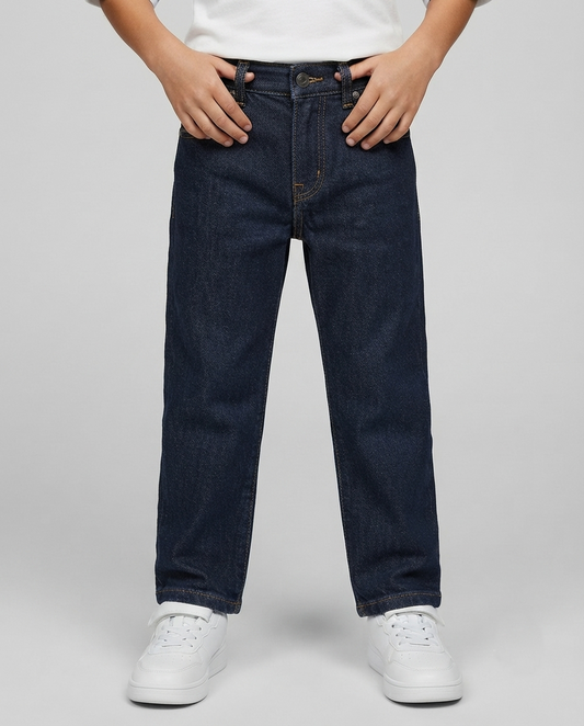 Dark Blue Jeans - Rinse Wash