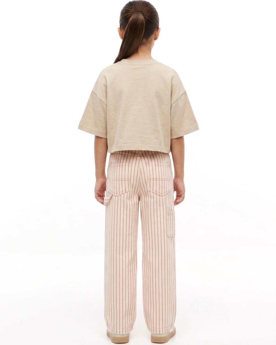 Yarn Dyed Wide Leg Jeans