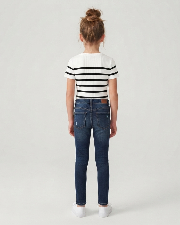 Dark Blue Stretchable Skinny Fit Jeans