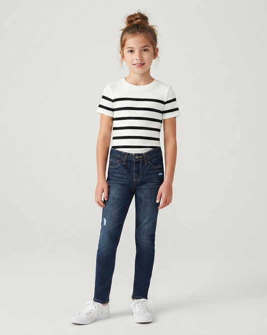 Dark Blue Stretchable Skinny Fit Jeans