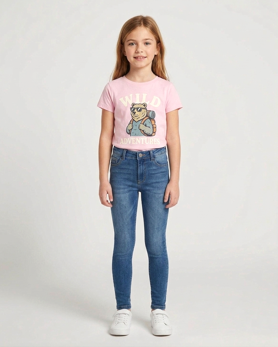 Medium Wash Stretchable Skinny Jeans