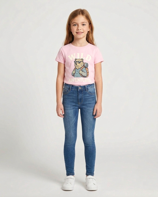 Medium Wash Stretchable Skinny Jeans