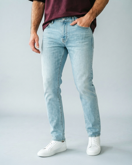 Light Wash Regular Fit Jeans