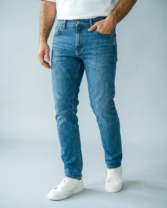 Medium Wash Regular Fit Jeans