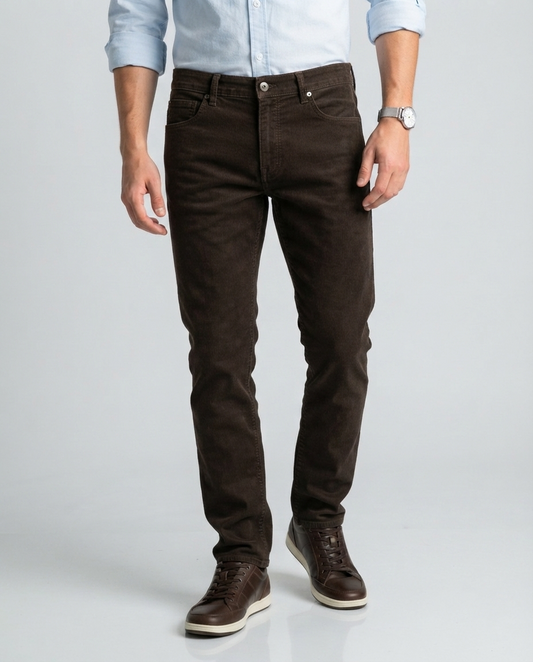 Dark Brown Denim Pant
