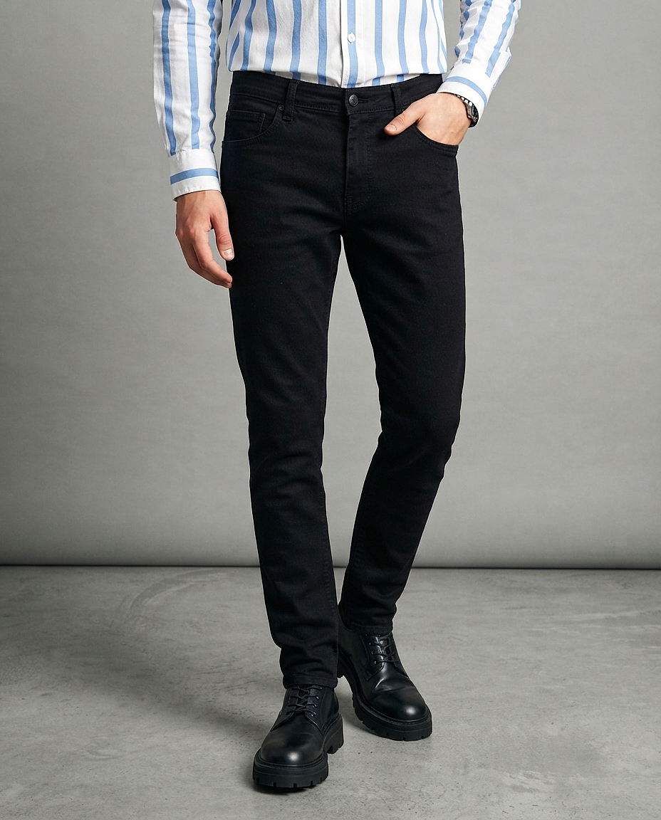 Men's Black Slim Fit Jeans