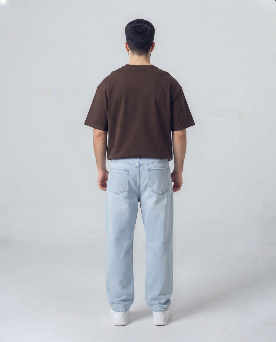 Sun Wash - Light Blue Baggy Jeans