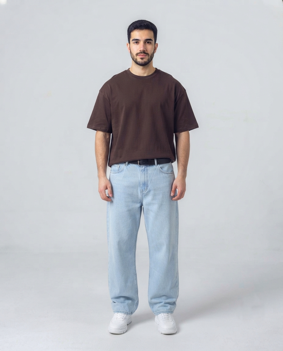 Sun Wash - Light Blue Baggy Jeans