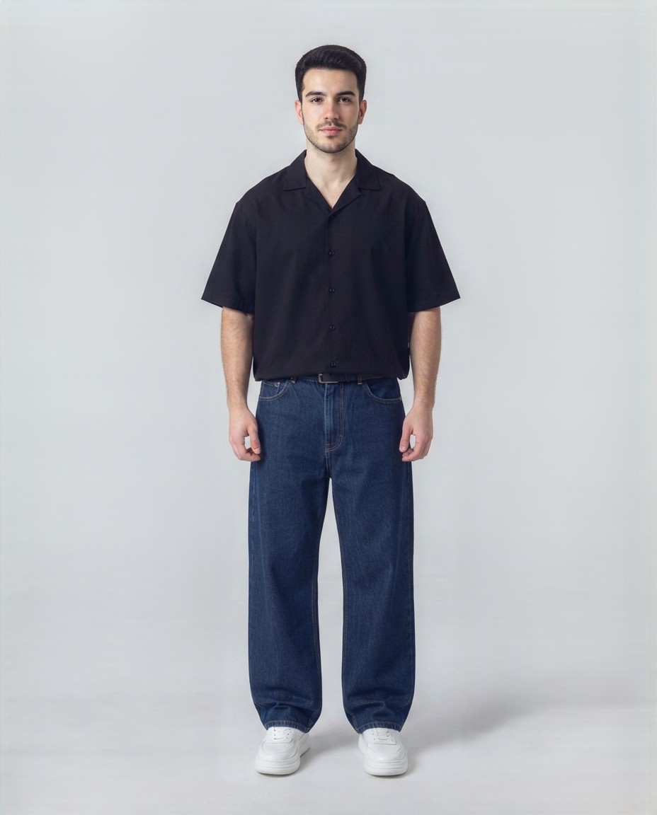 Dark Blue Baggy Jeans