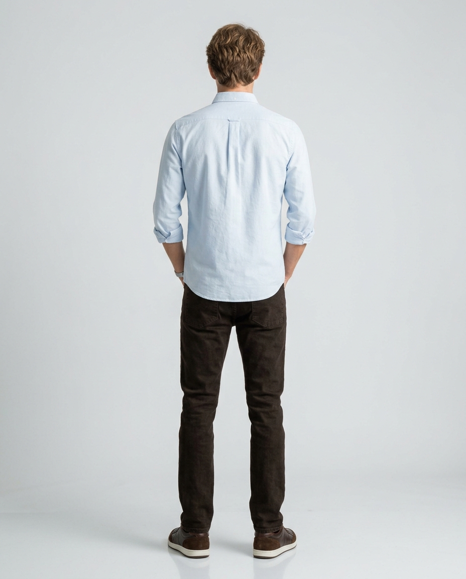 Dark Brown Denim Pant