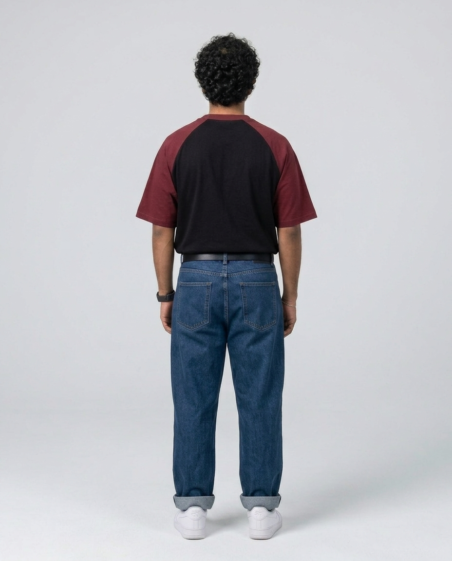 Stone Wash Blue Jeans