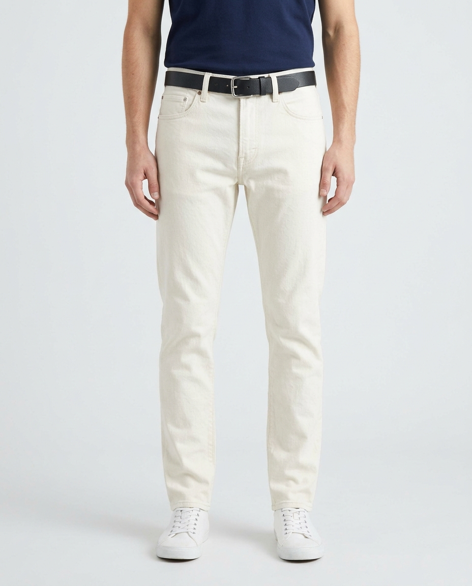 Men's Off-White Dyed Jeans