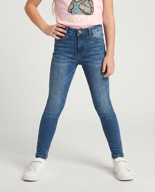 Medium Wash Stretchable Skinny Jeans