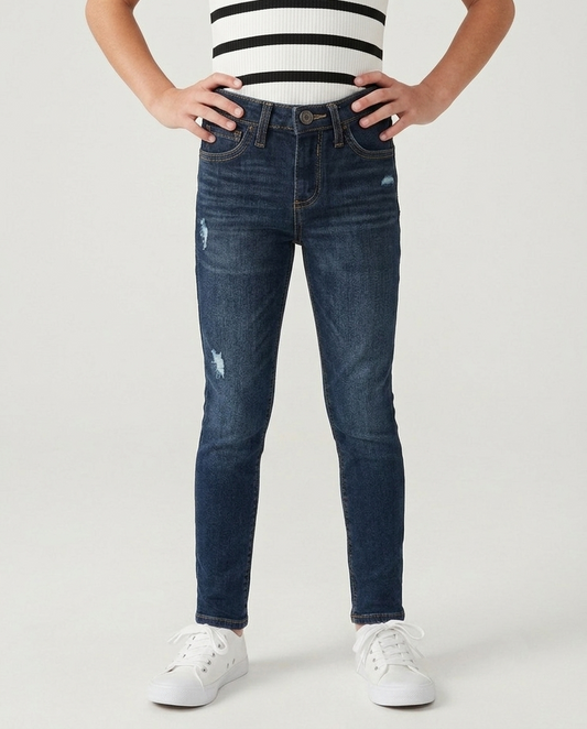 Dark Blue Stretchable Skinny Fit Jeans