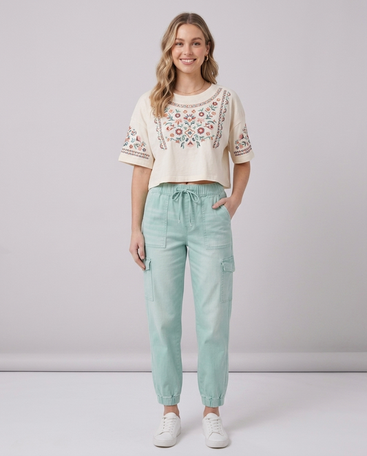 Summer Green Jogger Pant