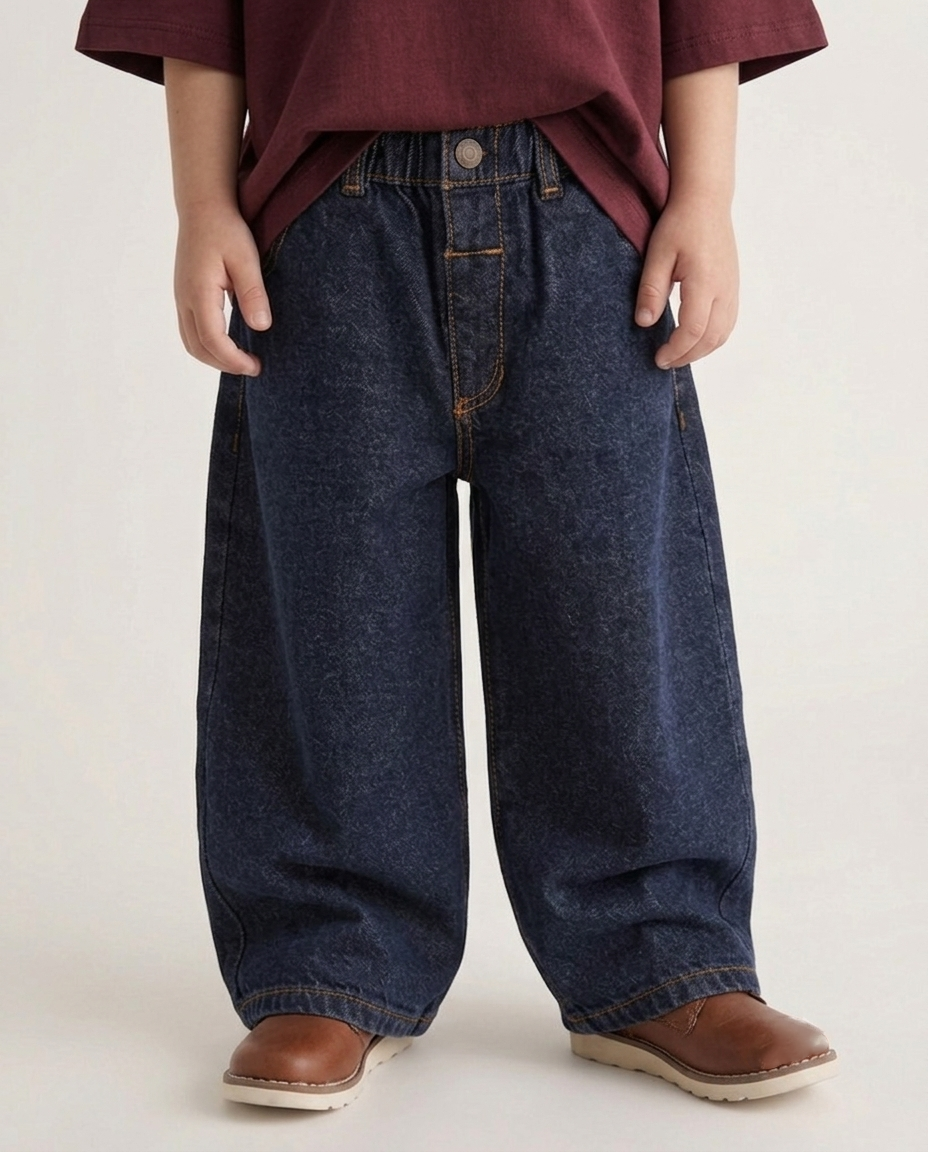 Wide Leg Indigo Jeans